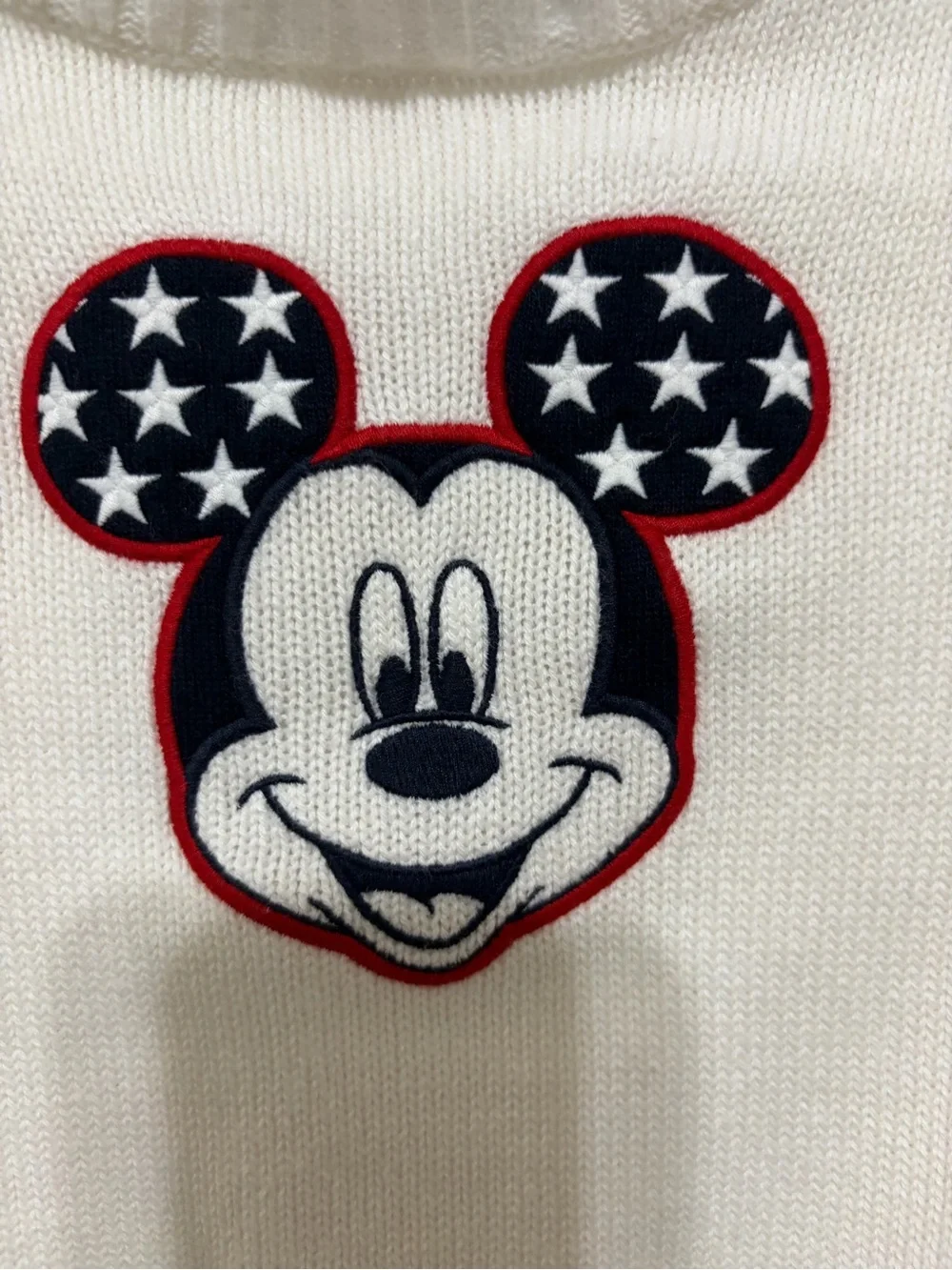 Old Navy White Disney Knit Pullover